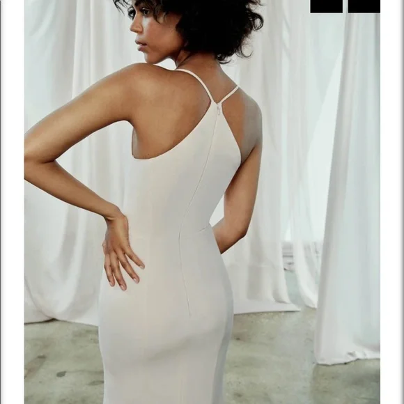 Amsale Taryn Mauve Crepe Dress - Picture 8 of 11